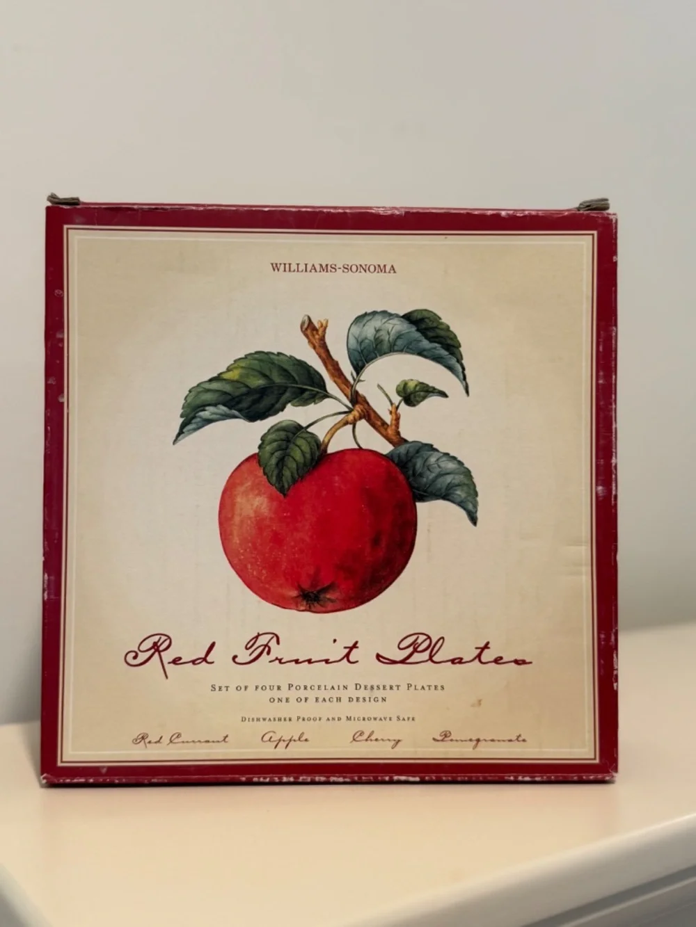 Set of Williams-Sonoma Red Fruit Plate